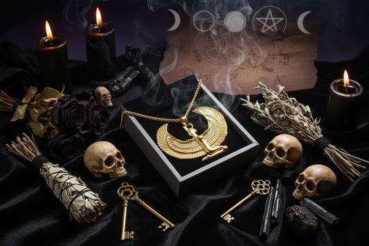 Egyptian Goddess Pendant - Sorceress Sanctuary Golden