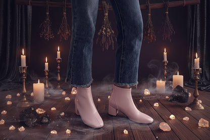Elegant Ankle Boots - Sorceress Sanctuary Pink / 34-Pink / 35-Pink / 36-Pink / 37-Pink / 38