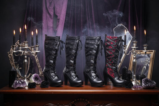 Elegant Knight Boots - Sorceress Sanctuary Black / 34-Black / 35-Black / 36-Black / 37-Black / 38