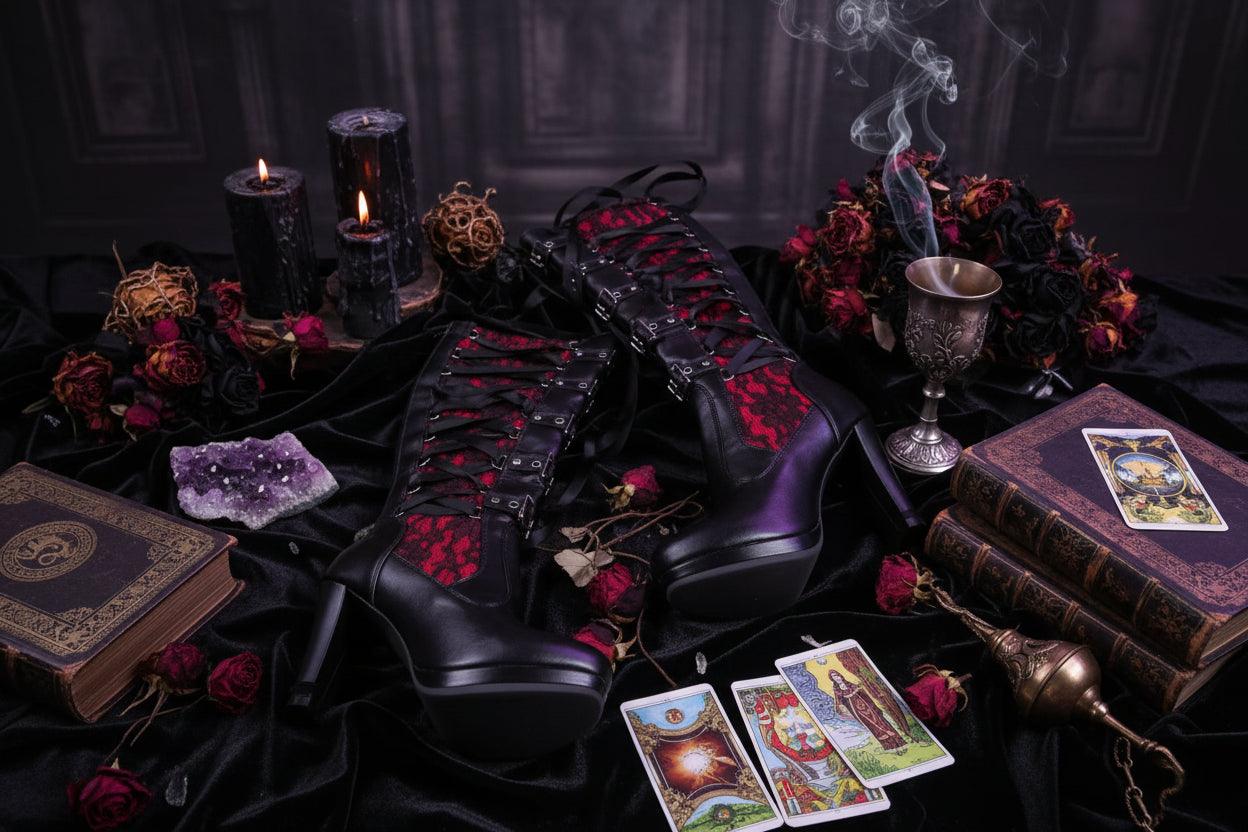 Elegant Knight Boots - Sorceress Sanctuary Black / 34-Black / 35-Black / 36-Black / 37-Black / 38