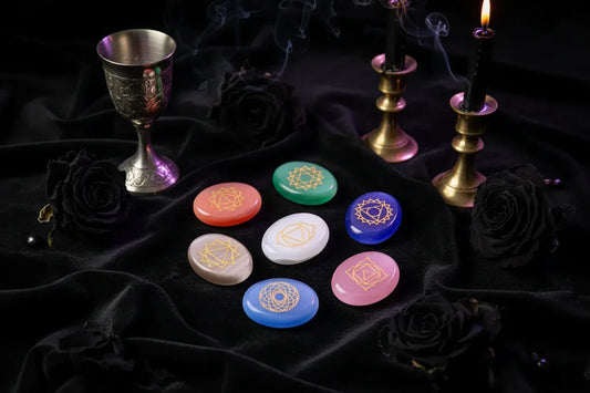 Engraved Rune Beads - Sorceress Sanctuary 7 colors