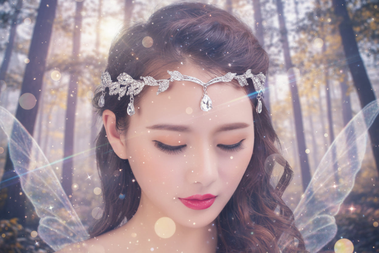 Ethereal Crystal Crown - Sorceress Sanctuary Silver-White-Gold