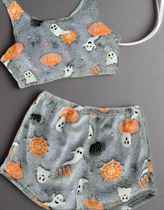 Luminous Halloween Flannel Pajamas Sorceress Sanctuary