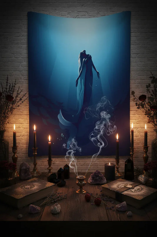 Mermaid Deep Sea Tapestry - Sorceress Sanctuary