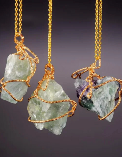Natural Stone Pendant Necklace Sorceress Sanctuary