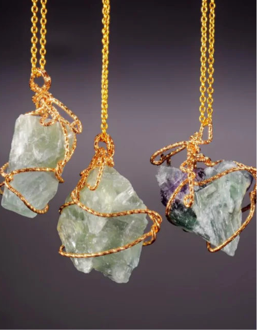 Natural Stone Pendant Necklace