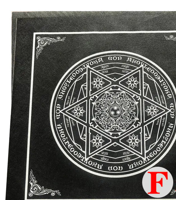 Tarot Tablecloth With Star Pattern & Velvet Material