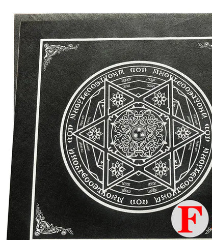 Tarot Tablecloth With Star Pattern & Velvet Material