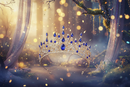 Fae Baroque Crowns - Sorceress Sanctuary Purple-Green-Blue-Black-Silver