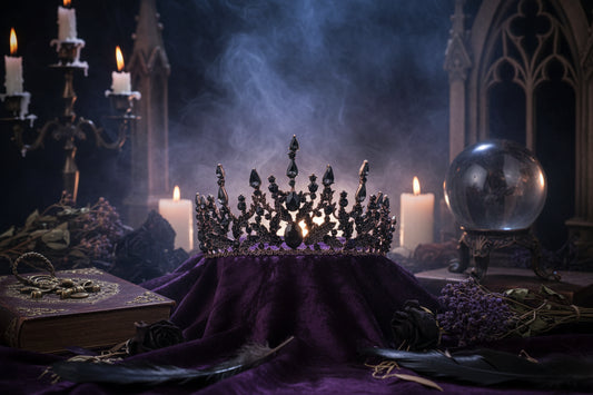 Fae Baroque Crowns - Sorceress Sanctuary Purple-Green-Blue-Black-Silver