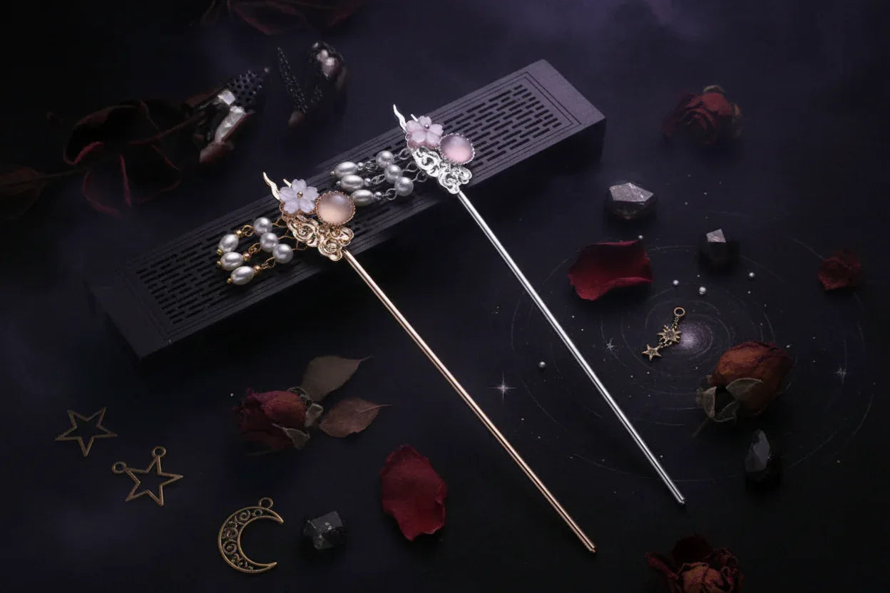 Fae Crystal Wand - Sorceress Sanctuary White-Red-Pink-Purple-Light Pink