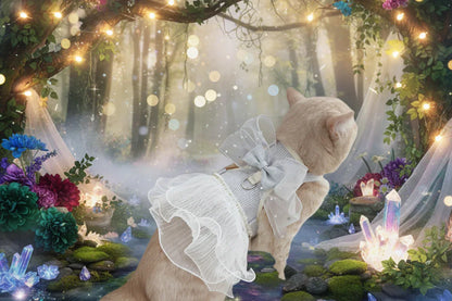 Fae Pet Dress - Sorceress Sanctuary Blue threelayer yarn / S-Grey sixlayer yarn / M-Blue threelayer yarn / M-Grey sixlayer yarn / S-Pink sixlayer yarn / M