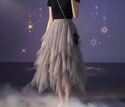 Fae Skirt - Sorceress Sanctuary pink / one size-Apricot / one size-black / one size-blue / one size