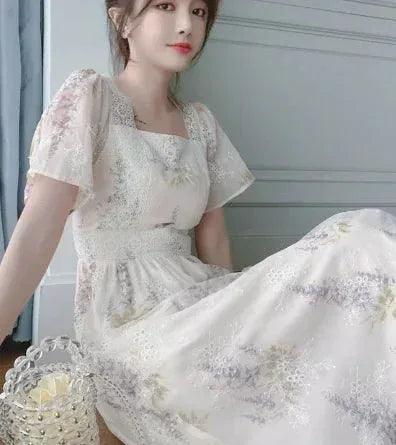Fairy Floral Dress - Sorceress Sanctuary white / S-white / M-white / L-white / XL