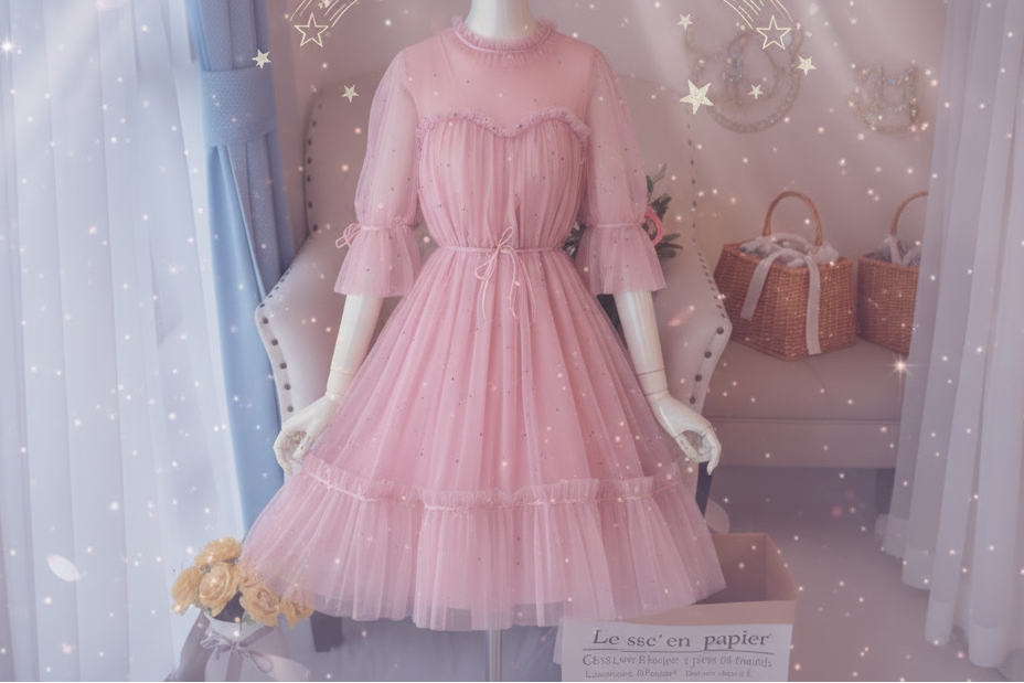 Fairy Net Dress - Sorceress Sanctuary Pink / S-Pink / M-Pink / L-Blue / S-Blue / M