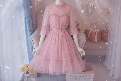 Fairy Net Dress - Sorceress Sanctuary Pink / S-Pink / M-Pink / L-Blue / S-Blue / M