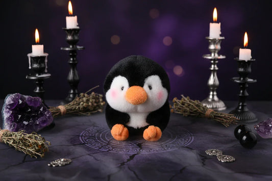 Familiar Plushies - Sorceress Sanctuary Cat / 18cm-Black penguin / 18cm-Dolphin / 18cm-Grey hamster / 18cm-Husky / 18cm