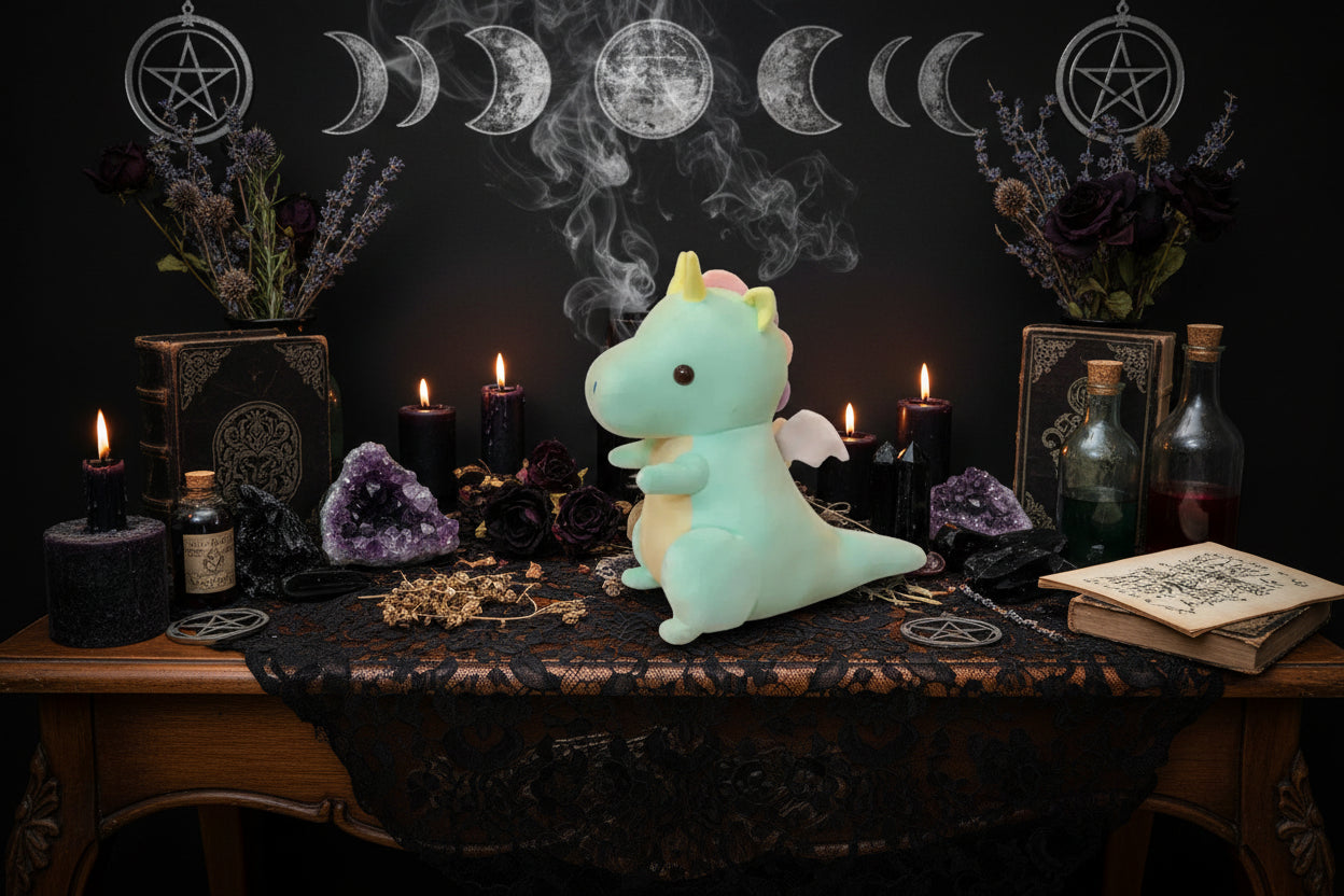 Fantasy Dinosaur Plushie - Sorceress Sanctuary Mint Green / Medium-Mint Green / Small Size-Pink / Medium-Pink / Small Size