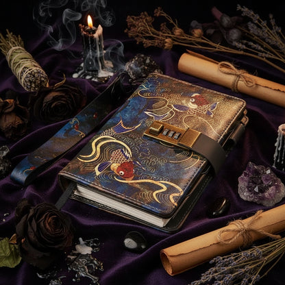 Koi & Crane Journal - Sorceress Sanctuary Crane-Koi
