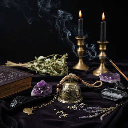 Feng Shui Bell - Sorceress Sanctuary Bronze