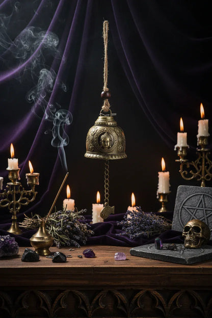 Feng Shui Bell - Sorceress Sanctuary Bronze