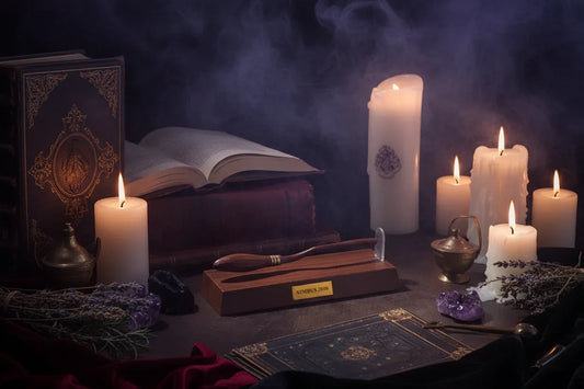 Floating Broom Pen - Sorceress Sanctuary Brown