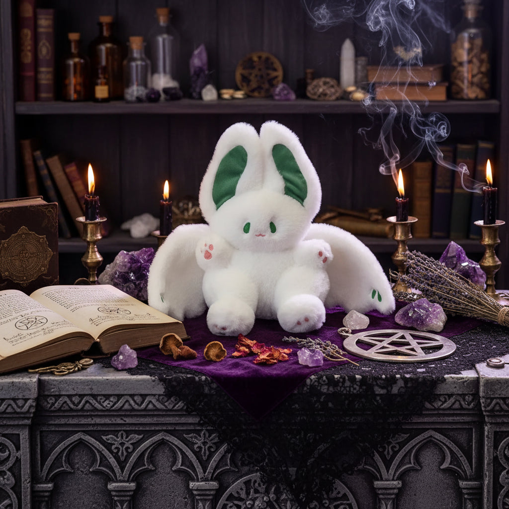 Flying Bat Plushie - Sorceress Sanctuary White / 35cm-White / 45cm