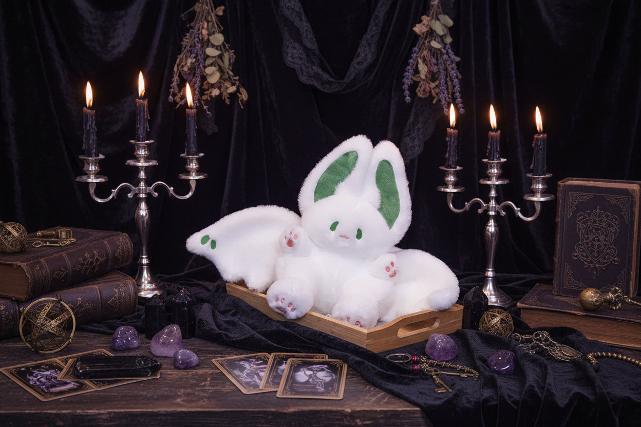 Flying Bat Plushie - Sorceress Sanctuary White / 35cm-White / 45cm