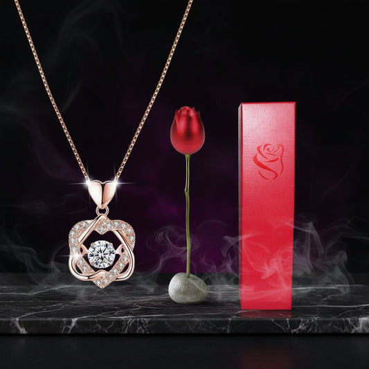 Heart Shaped Crystal Pendant Sorceress Sanctuary