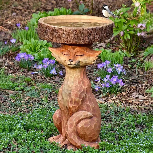 Enchanted Forest Fox | Bird Bath