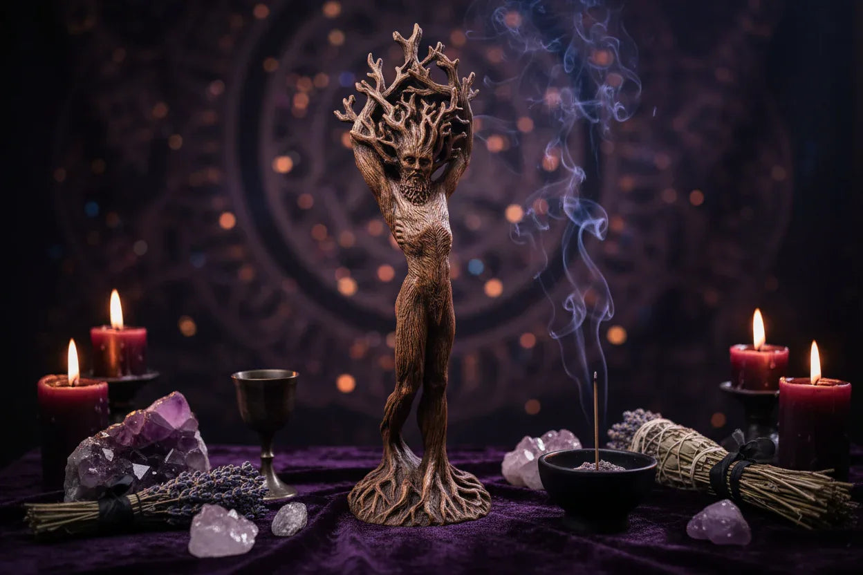 Forest God Statue - Sorceress Sanctuary Woman-Man