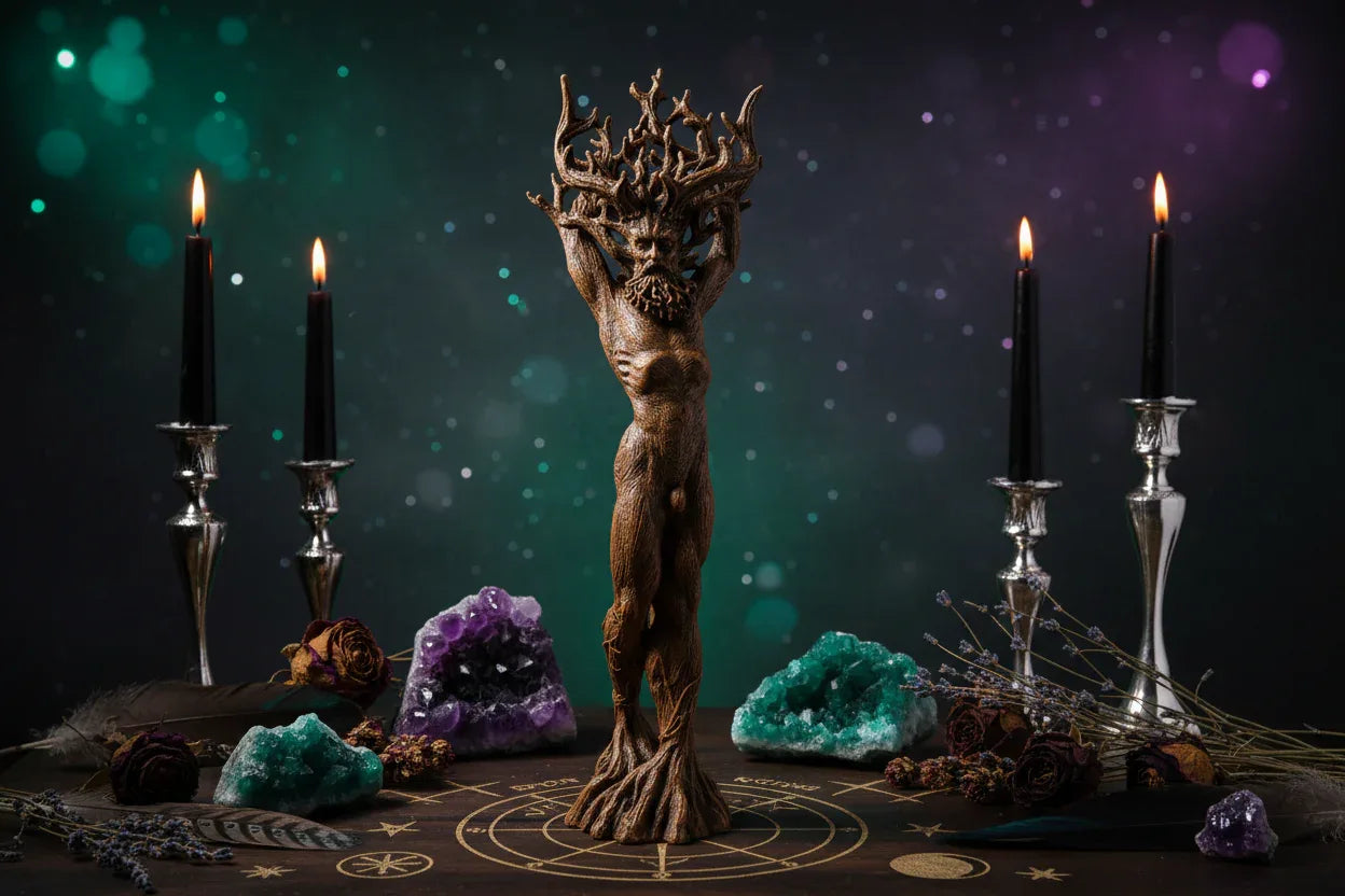 Forest God Statue - Sorceress Sanctuary Woman-Man