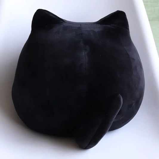 Cute Black Cat Plush Pillow