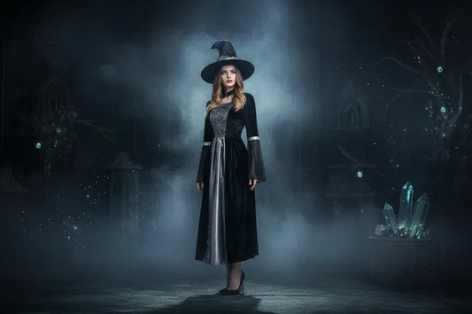 Full Witch Outfit - Sorceress Sanctuary Orange / One size-Gray / One size