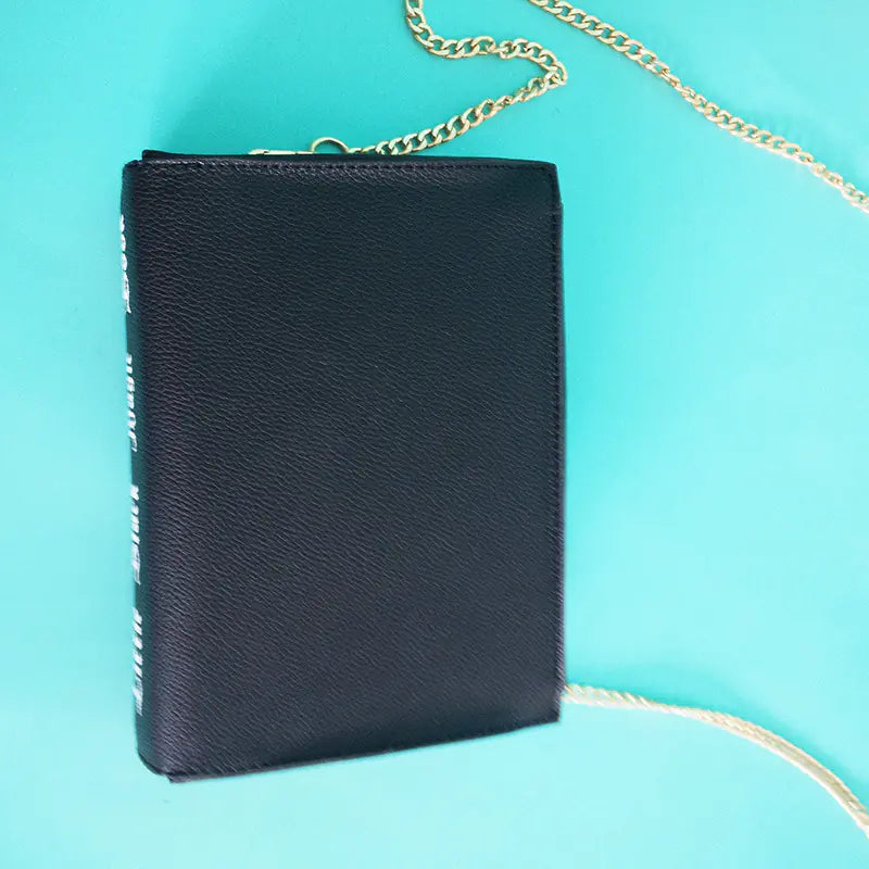 Little Black Magic Book Chain Crossbody Bag for Women