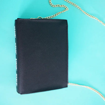 Little Black Magic Book Chain Crossbody Bag for Women