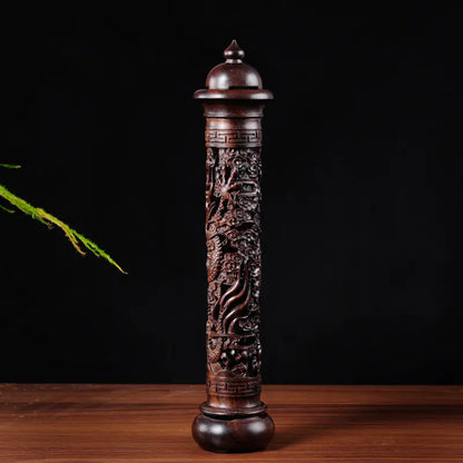 Ebony Dragon Incense Cylinder