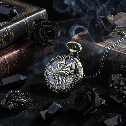 Gear Eagle Pocket Watch - Sorceress Sanctuary Gold