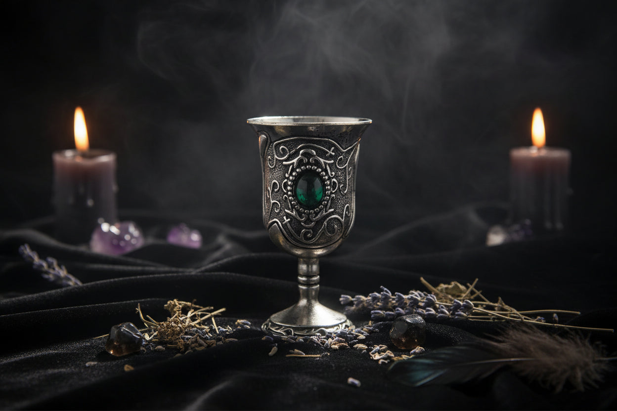 Gemstone Goblet - Sorceress Sanctuary Blue-Red-Green