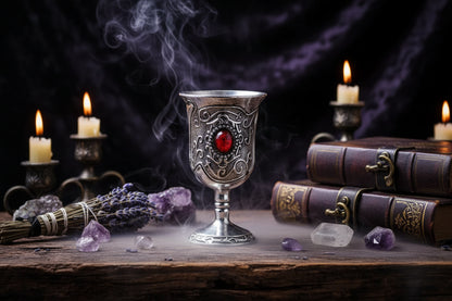 Gemstone Goblet - Sorceress Sanctuary Blue-Red-Green
