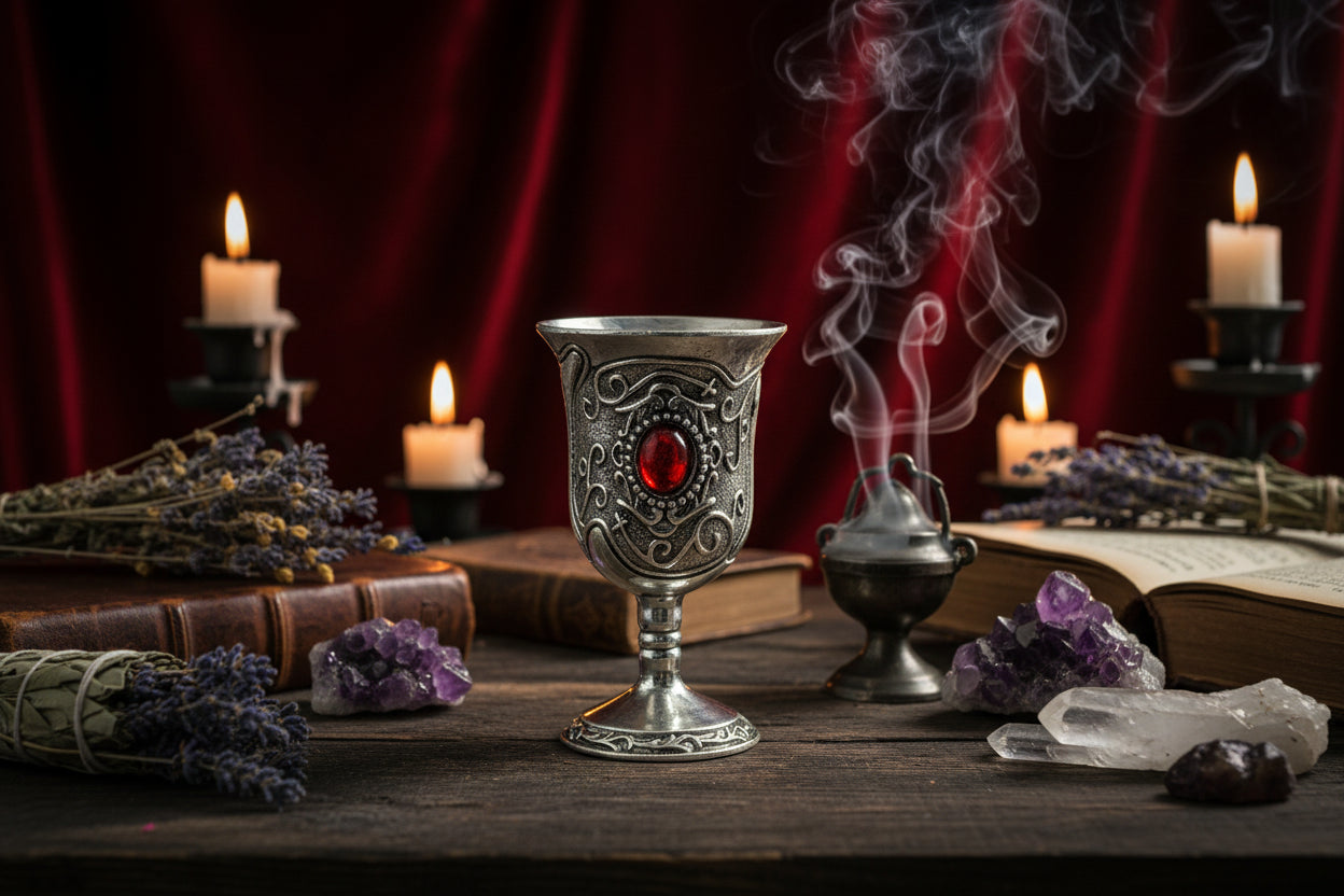 Gemstone Goblet - Sorceress Sanctuary Blue-Red-Green