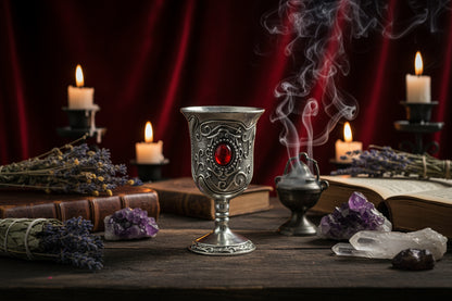 Gemstone Goblet - Sorceress Sanctuary Blue-Red-Green