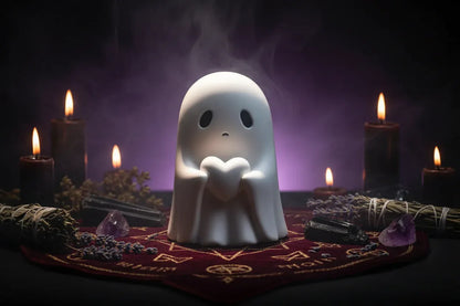 Ghost Statue - Sorceress Sanctuary A Pair of Ghost-Middle Finger Ghost-Red Love Ghost-White Love Ghost