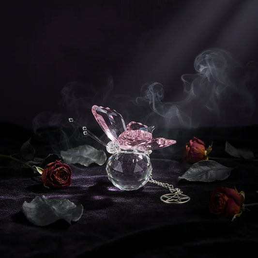 Glass Butterfly - Sorceress Sanctuary Pink-Blue-Clear-Purple-Yellow