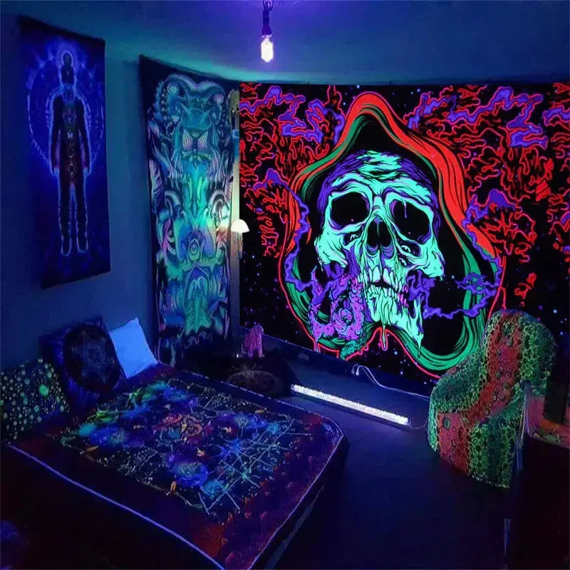 Glow Cosmic Tapestries - Sorceress Sanctuary 01 / 95 * 73cm Short Plush-01 / 150 * 150cm Short Plush-01 / 230*180cm Short Plush-01 / 95 * 73cm brushed cloth-01 / 150 * 100cm brushed cloth