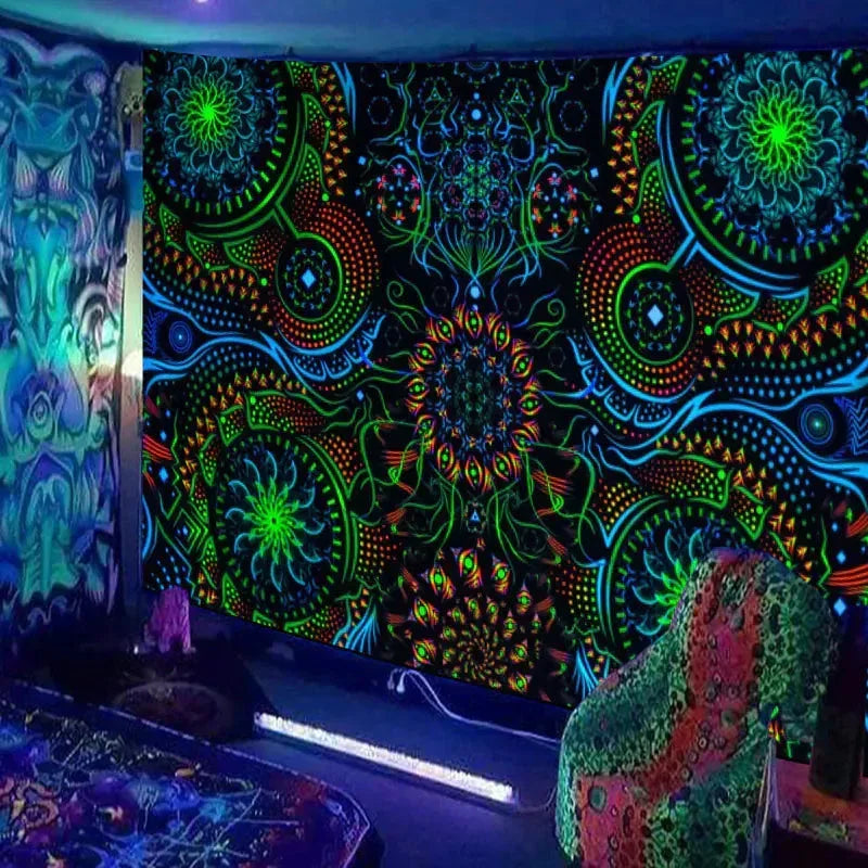 Glow Cosmic Tapestries - Sorceress Sanctuary 01 / 95 * 73cm Short Plush-01 / 150 * 150cm Short Plush-01 / 230*180cm Short Plush-01 / 95 * 73cm brushed cloth-01 / 150 * 100cm brushed cloth