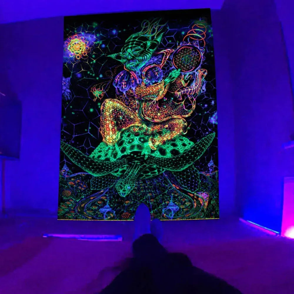 Glow Cosmic Tapestries - Sorceress Sanctuary 01 / 95 * 73cm Short Plush-01 / 150 * 150cm Short Plush-01 / 230*180cm Short Plush-01 / 95 * 73cm brushed cloth-01 / 150 * 100cm brushed cloth