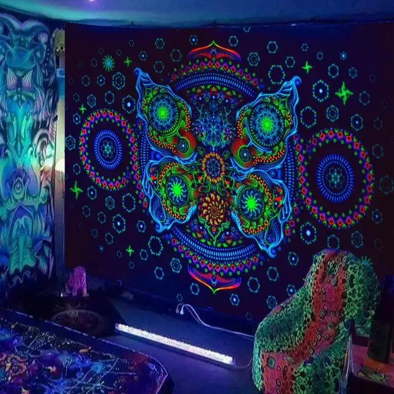 Glow Cosmic Tapestries - Sorceress Sanctuary 01 / 95 * 73cm Short Plush-01 / 150 * 150cm Short Plush-01 / 230*180cm Short Plush-01 / 95 * 73cm brushed cloth-01 / 150 * 100cm brushed cloth