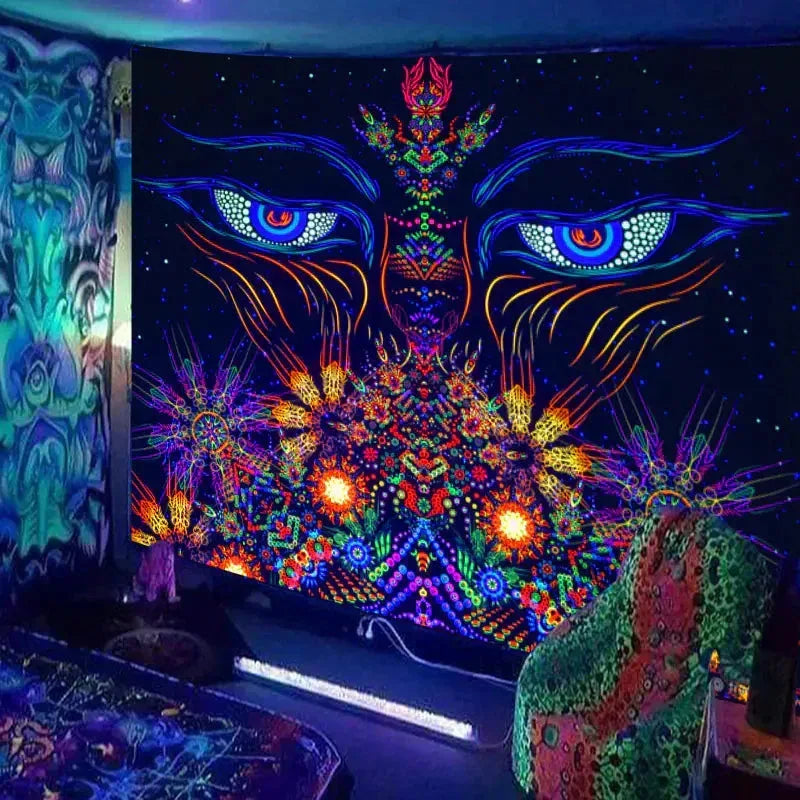 Glow Cosmic Tapestries - Sorceress Sanctuary 01 / 95 * 73cm Short Plush-01 / 150 * 150cm Short Plush-01 / 230*180cm Short Plush-01 / 95 * 73cm brushed cloth-01 / 150 * 100cm brushed cloth