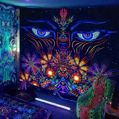 Glow Cosmic Tapestries - Sorceress Sanctuary 01 / 95 * 73cm Short Plush-01 / 150 * 150cm Short Plush-01 / 230*180cm Short Plush-01 / 95 * 73cm brushed cloth-01 / 150 * 100cm brushed cloth